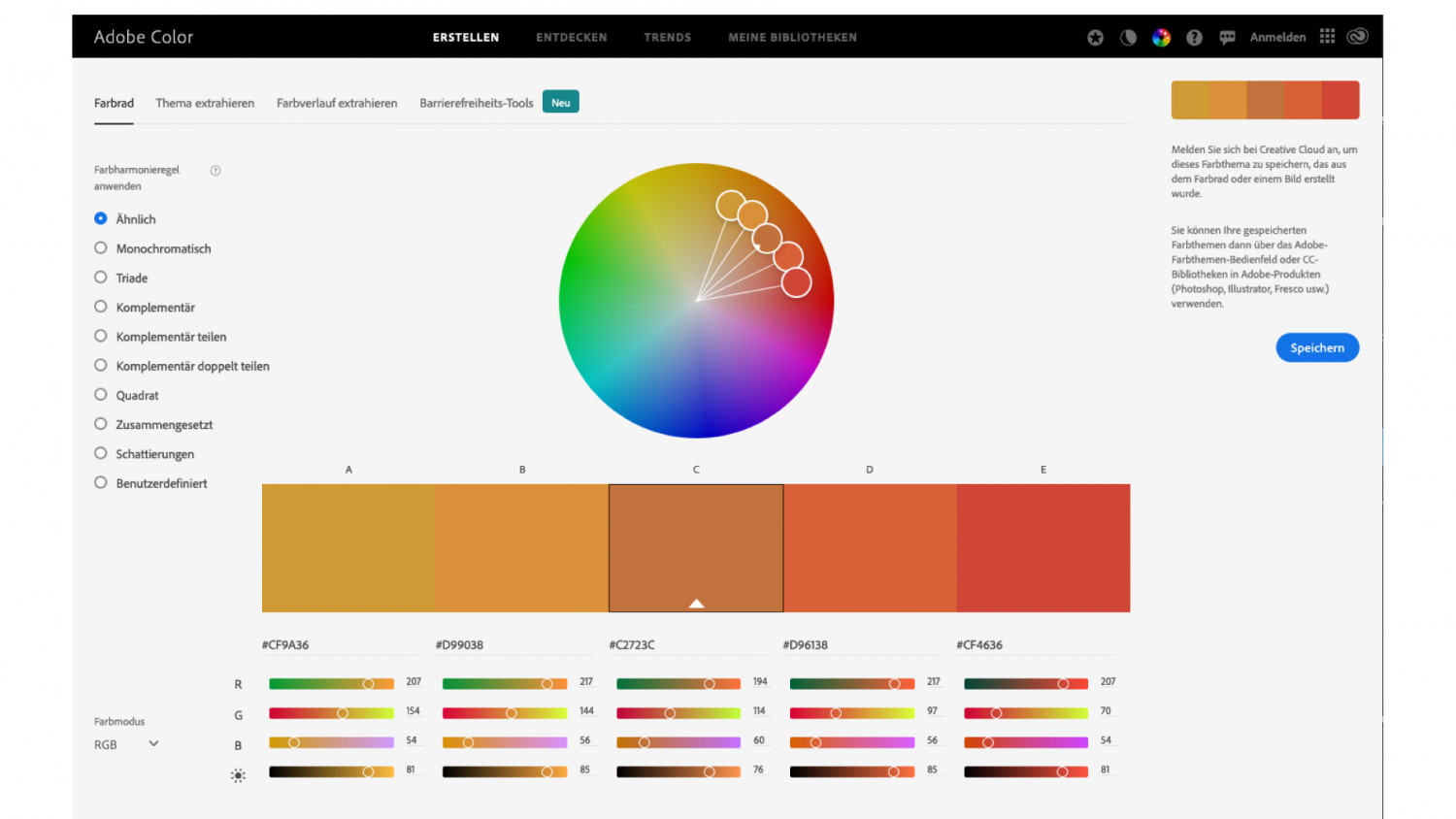 Farbgestaltung Leicht Gemacht Mit Einem Kostenlosen Tool Von Adobe